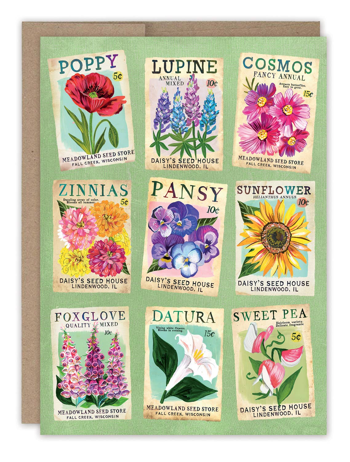 Seed Packets Blank Card