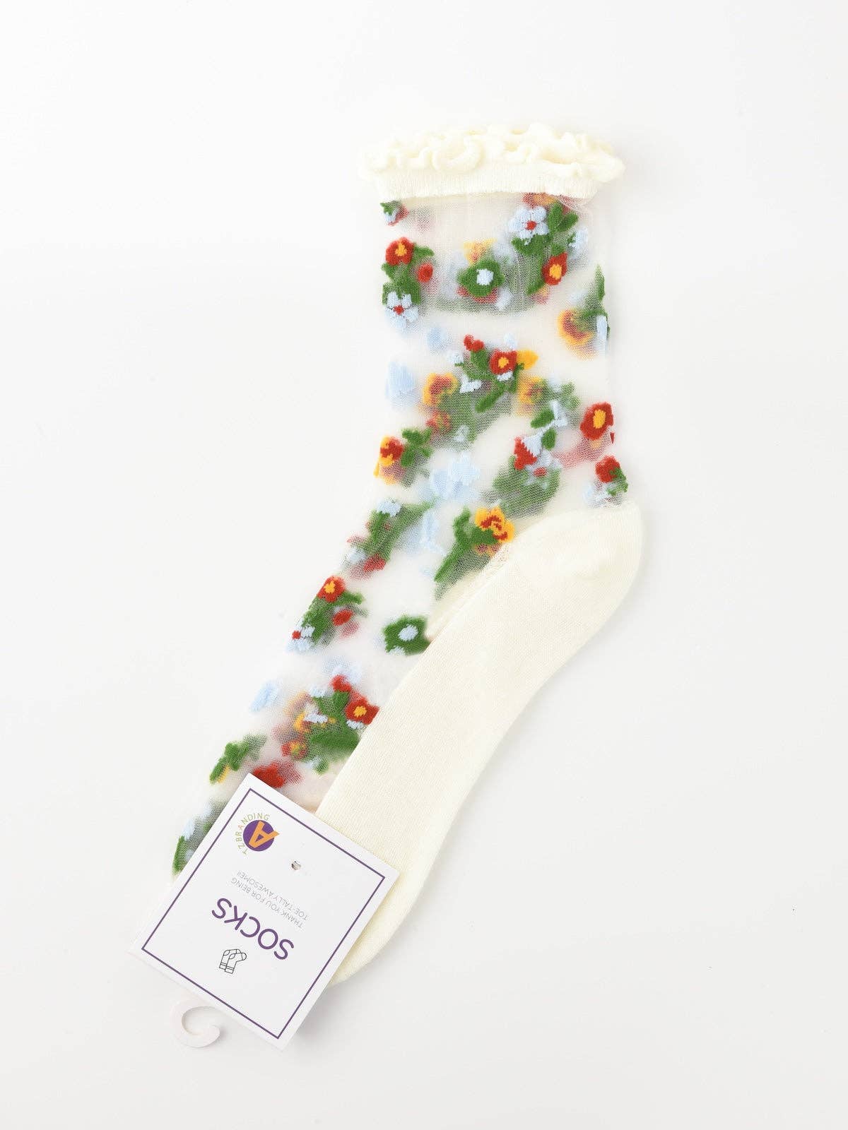 Rufia - Floral Pattern Summer Socks