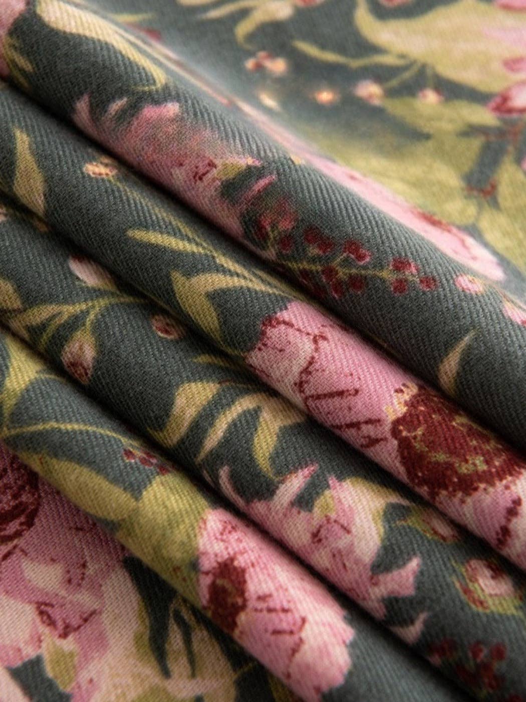 Scarvii - Winter Floral Print Scarf & Shawl