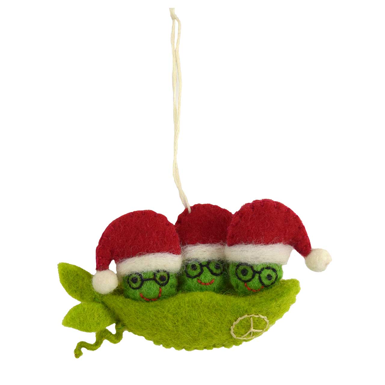 Peas on Earth Christmas Ornament