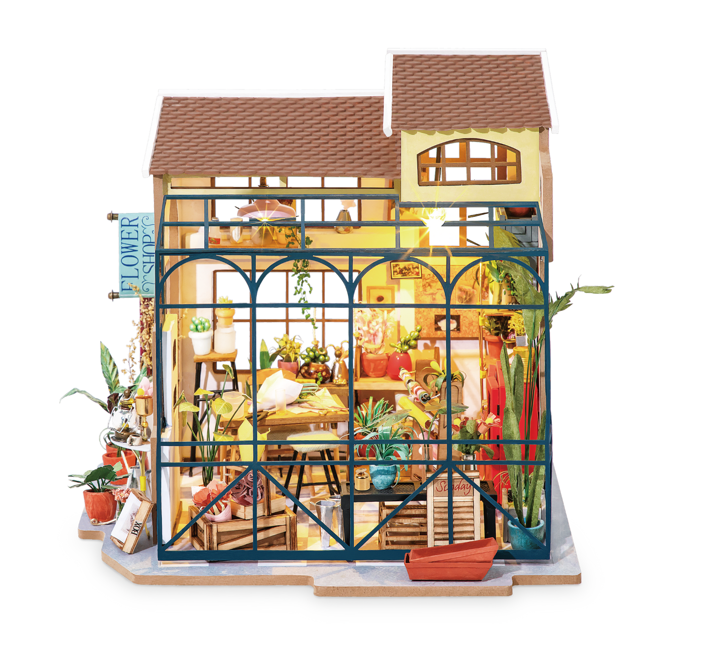 Flower Shop- DIY Miniature House Kit