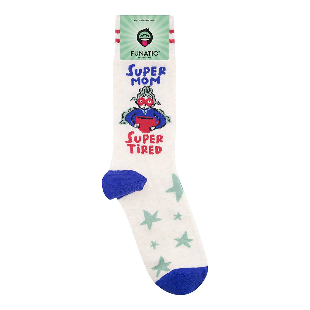 Super Mom. Super Tired Socks