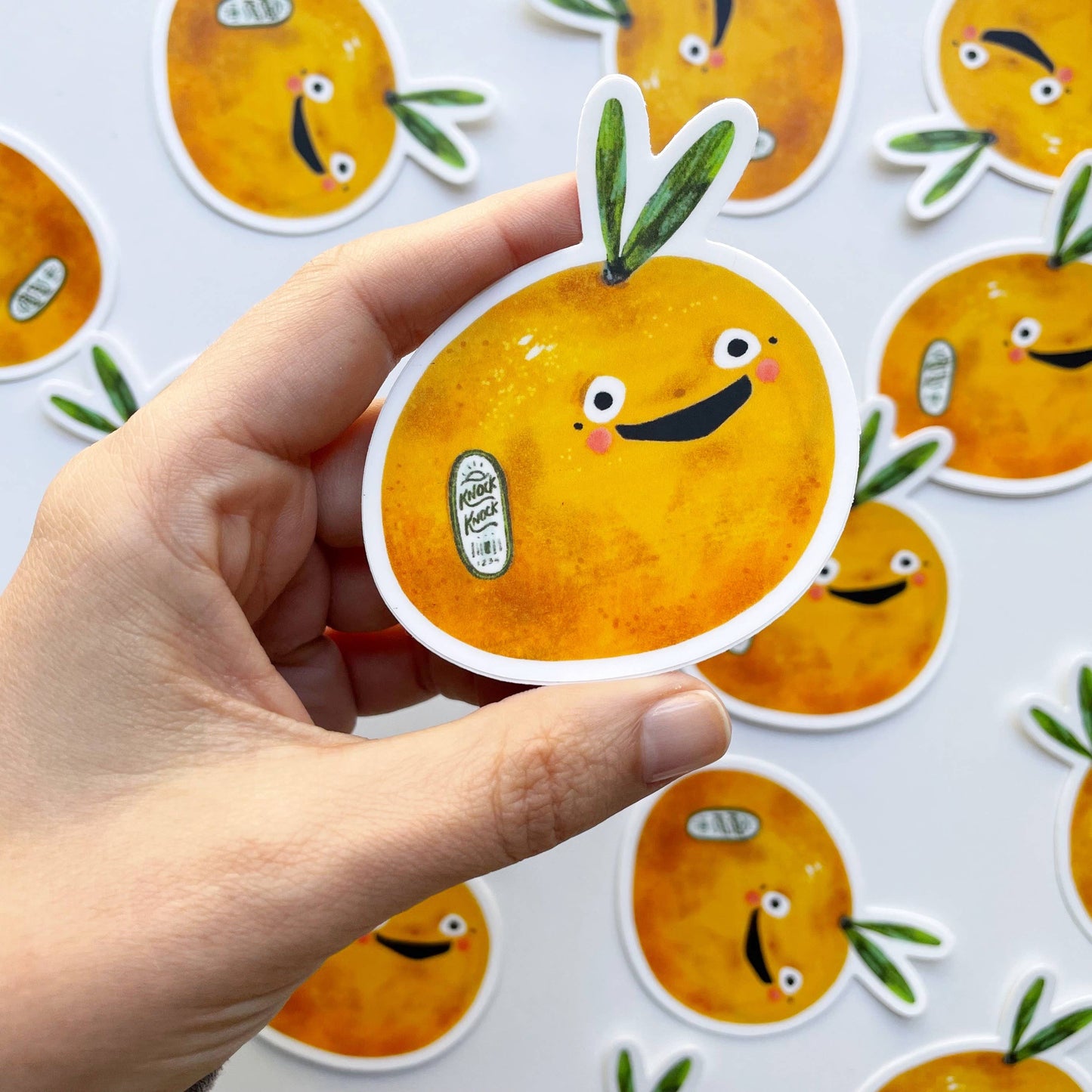 Orange Ya Glad Vinyl Fruit Sticker