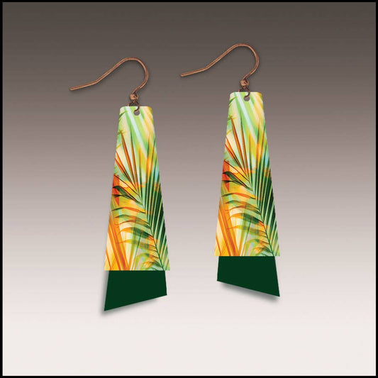 Gilded Tropical Flutter Multilayer Earrings
