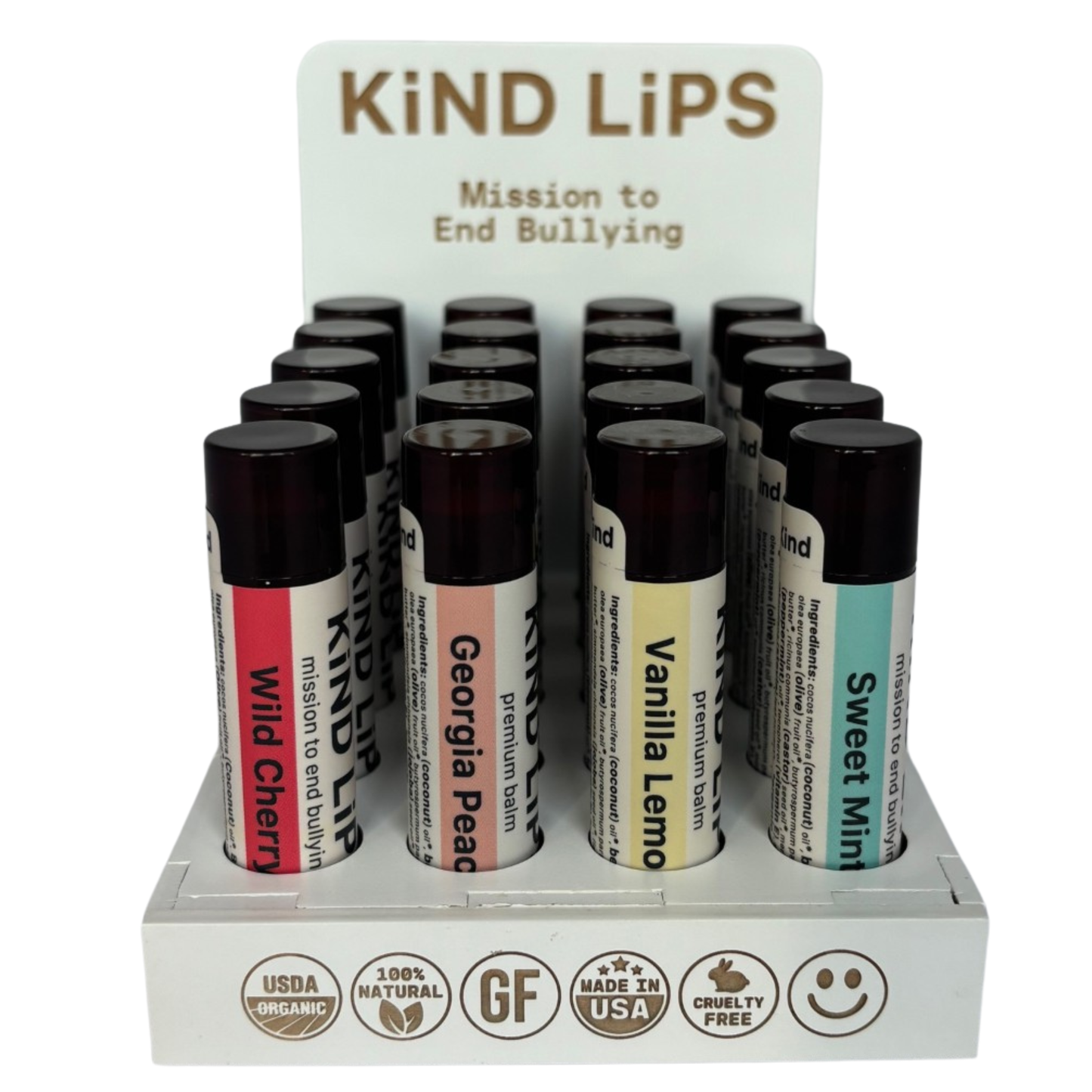 Kind Lips Organic Lip Balm – (4 Flavors)