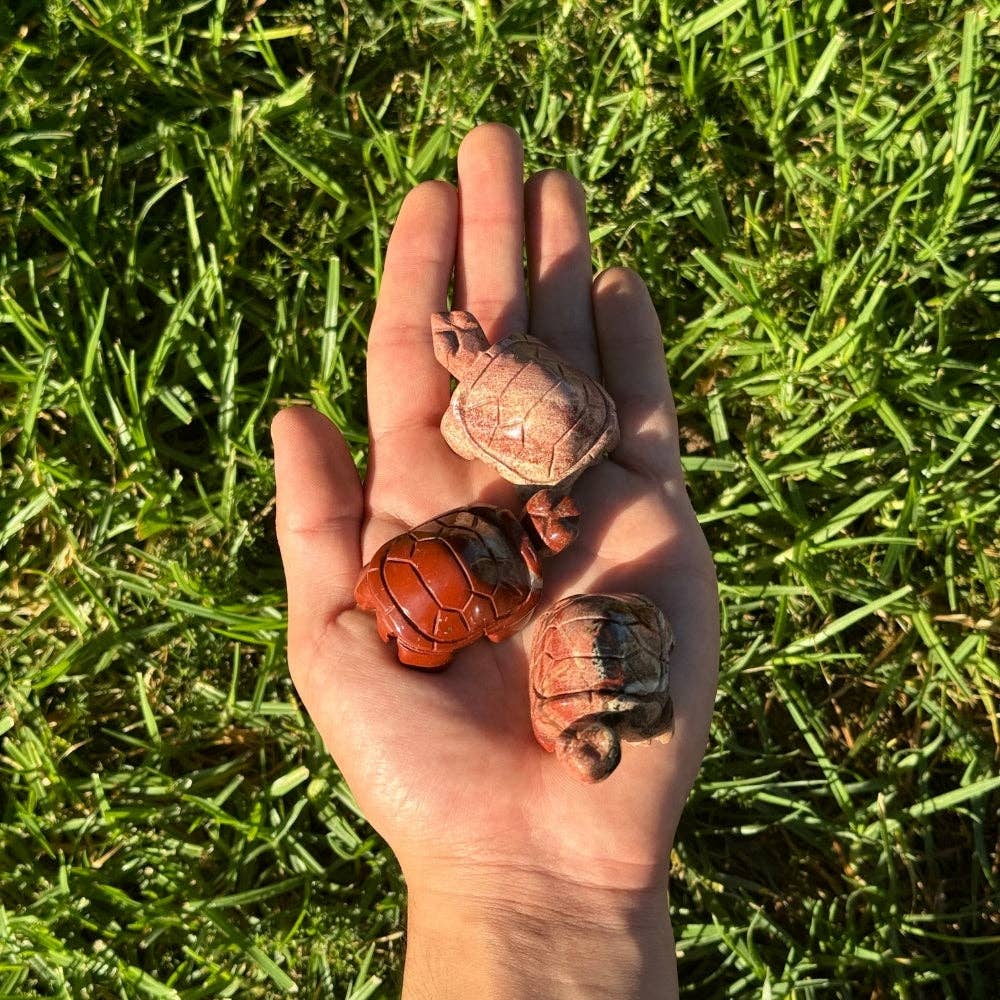 Crystal Turtle - Red Jasper