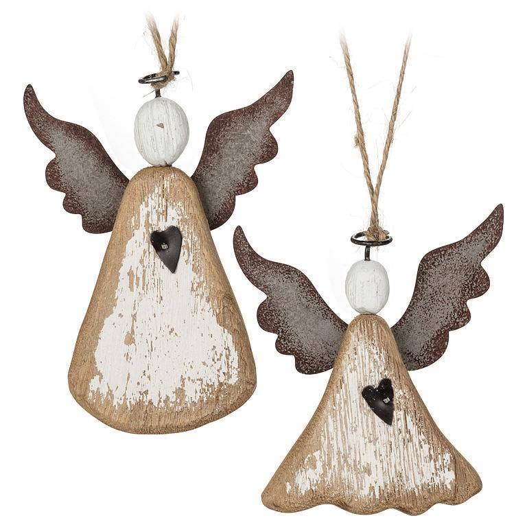 Rustic Angel Ornament