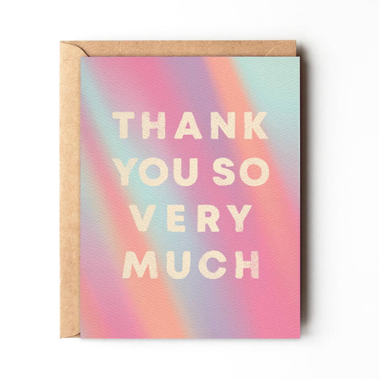 Thank You - Colorful Thank You Card