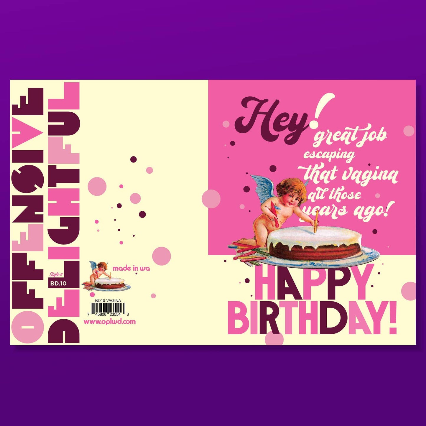 ESCAPE the VAGINA! birthday card