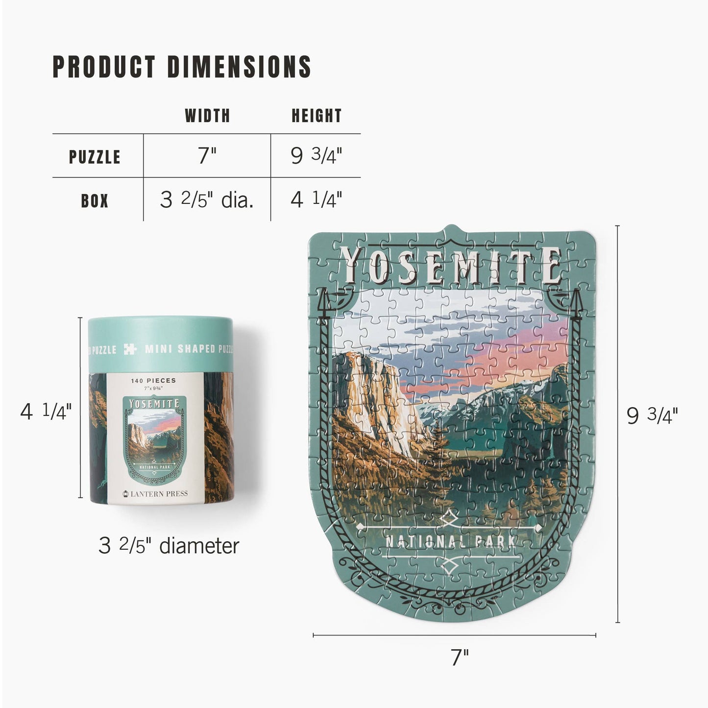 Yosemite - Mini Puzzle, Protect Our National Parks
