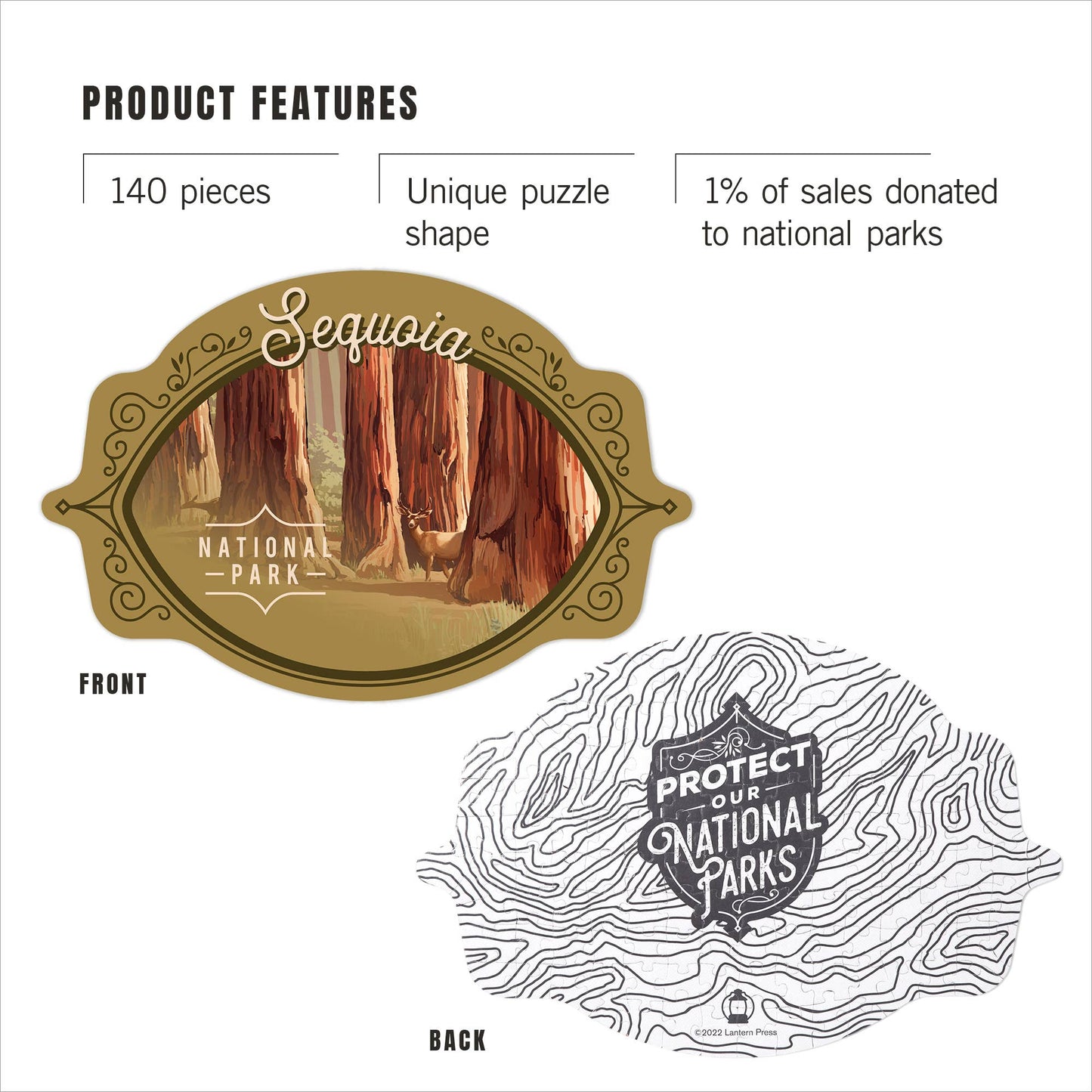 Sequoia - Mini Puzzle, Protect Our National Parks