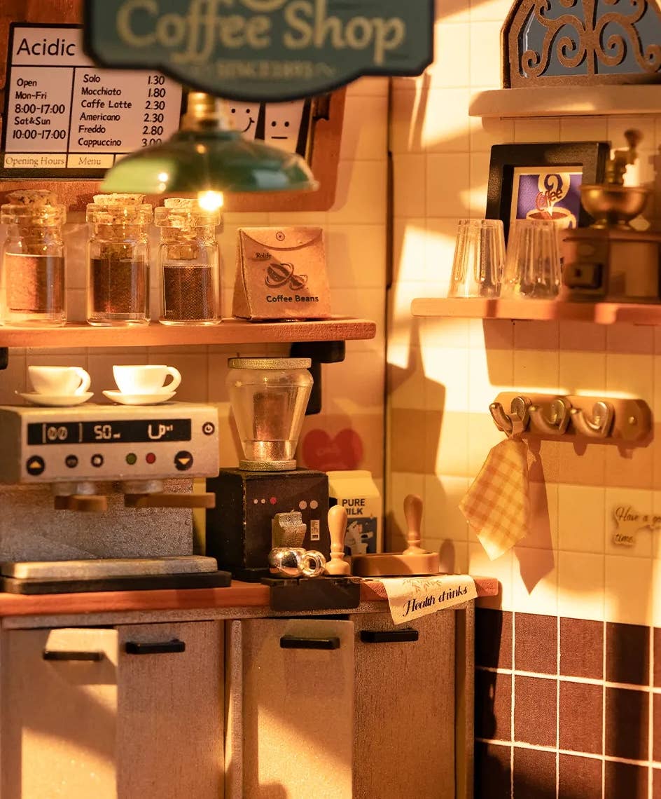 Slow Life Café- DIY Miniature House Kit