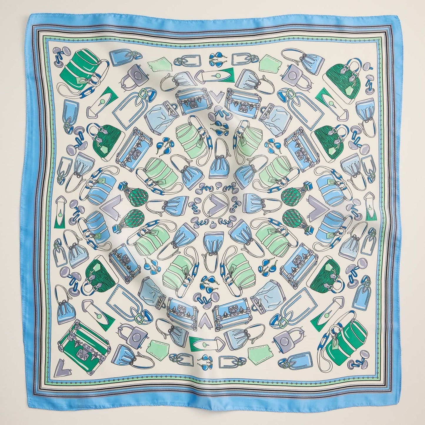 Chic Fashion-Inspired Square Silk Texture Scarf