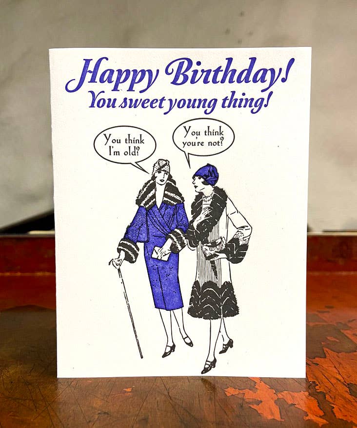 Sweet Young Thing Birthday Greeting Card