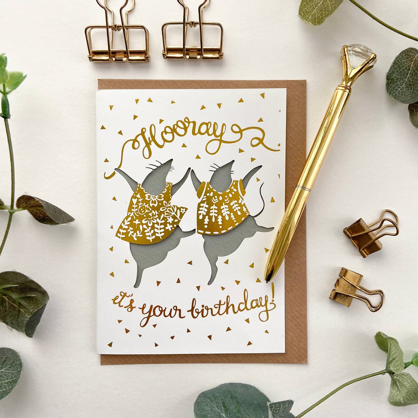 Hooray Birthday Animal Card