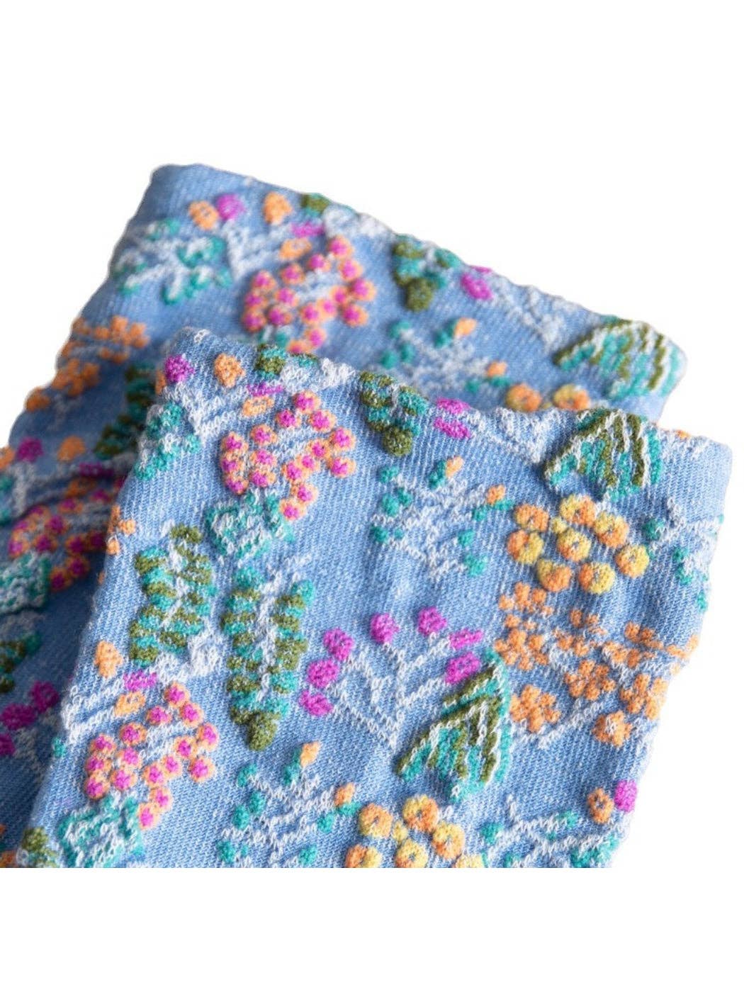 Rufia - Wild Bloom Texture Crew Socks