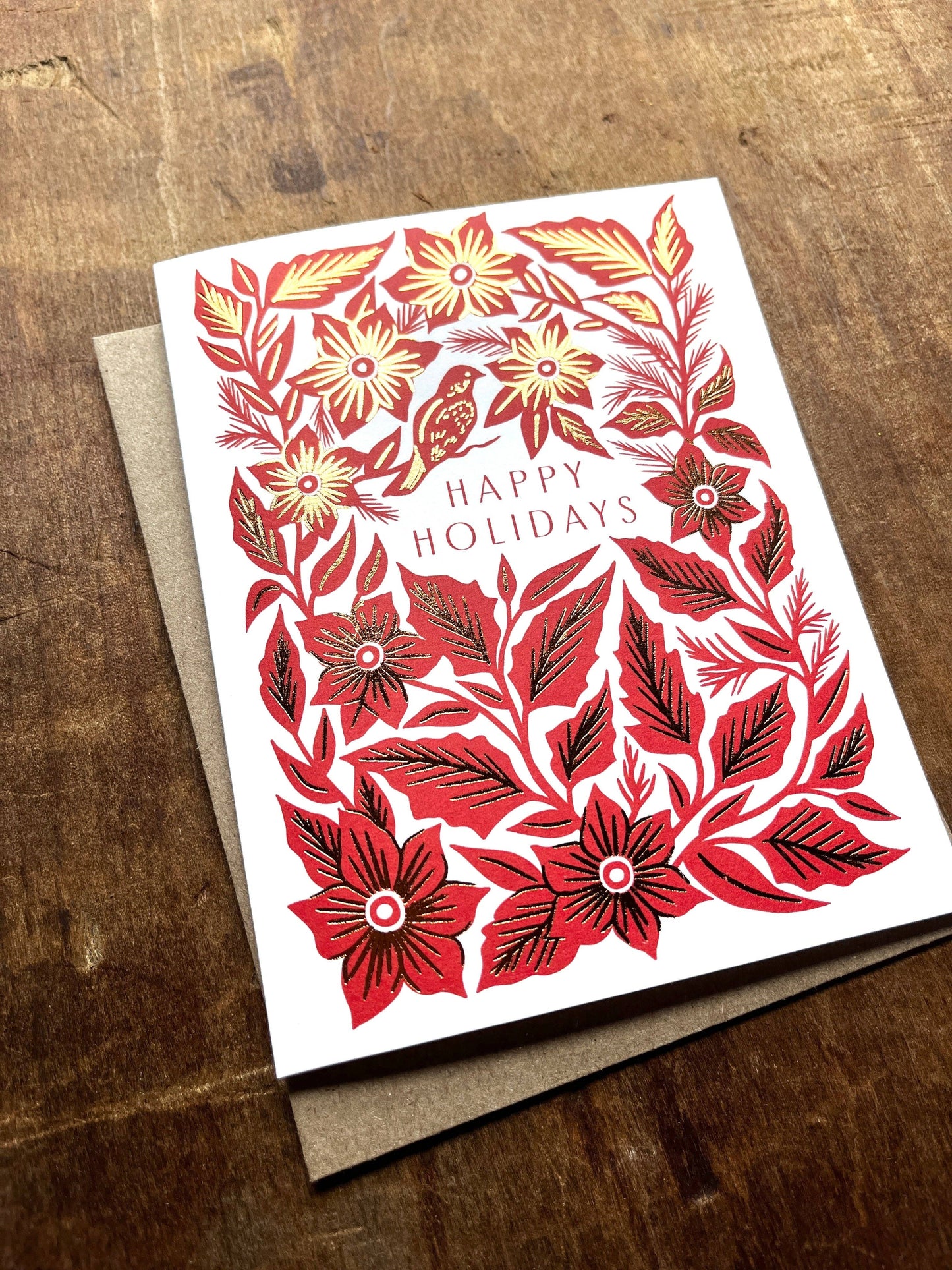 "Happy Holidays," Greeting Card