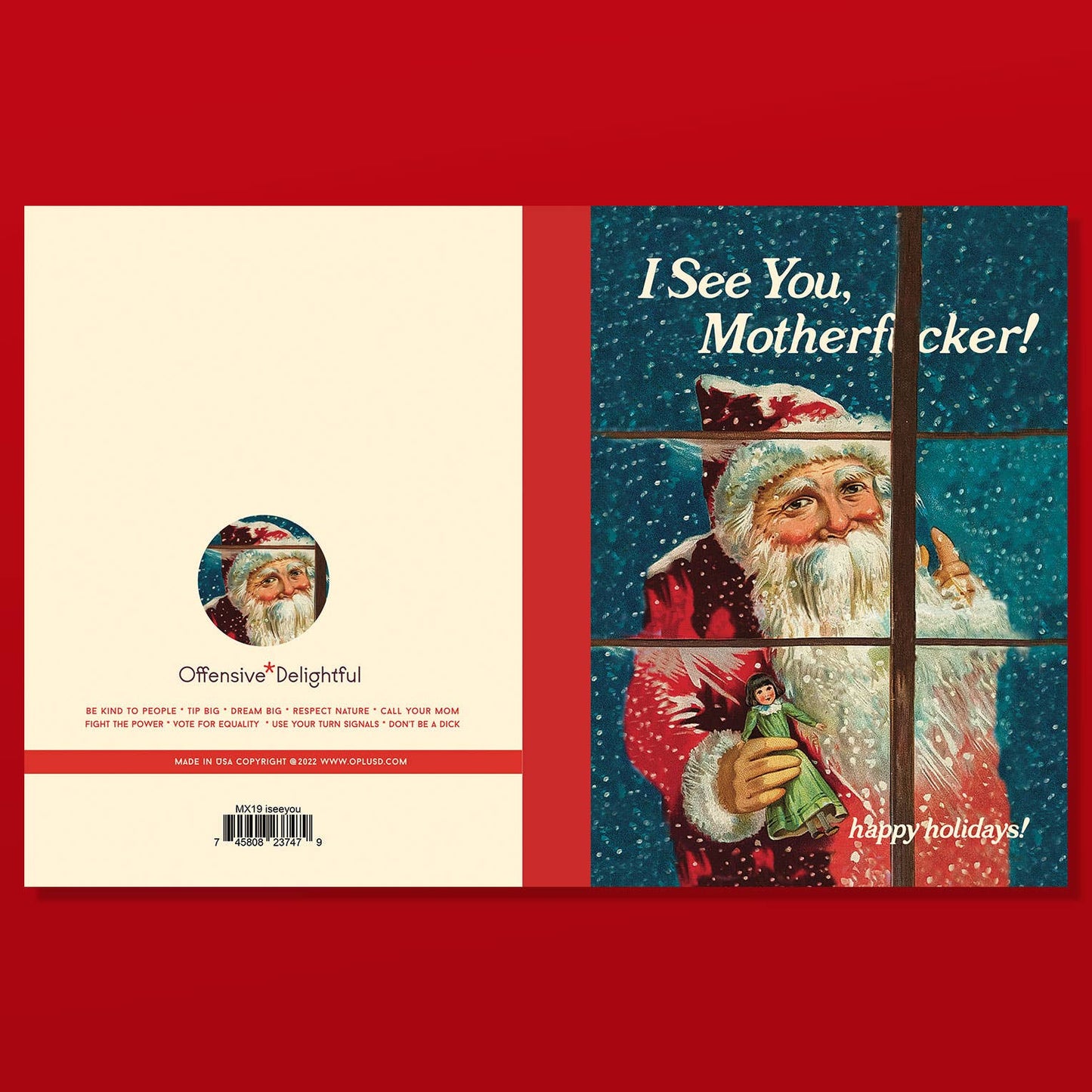 I SEE YOU! christmas card