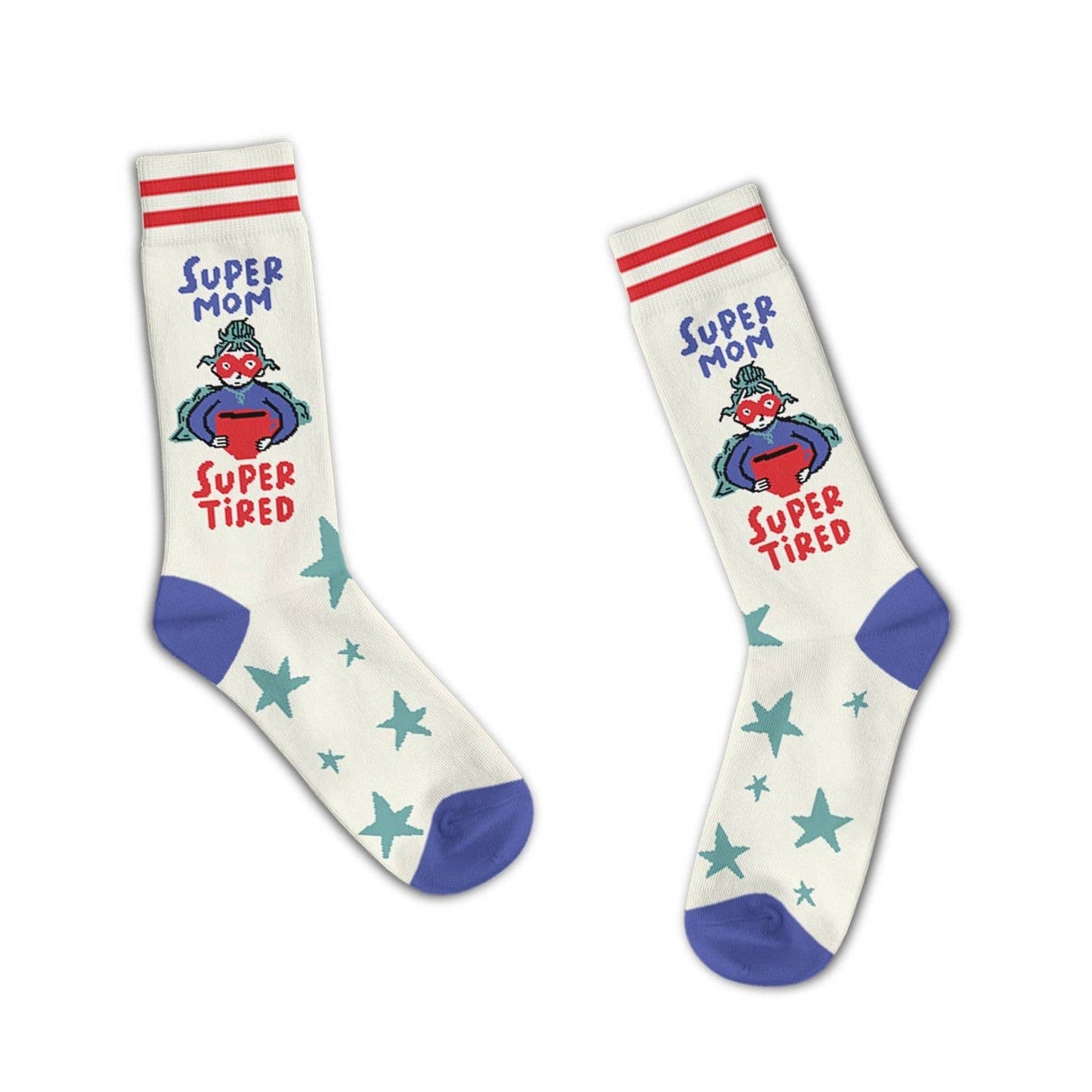 Super Mom. Super Tired Socks