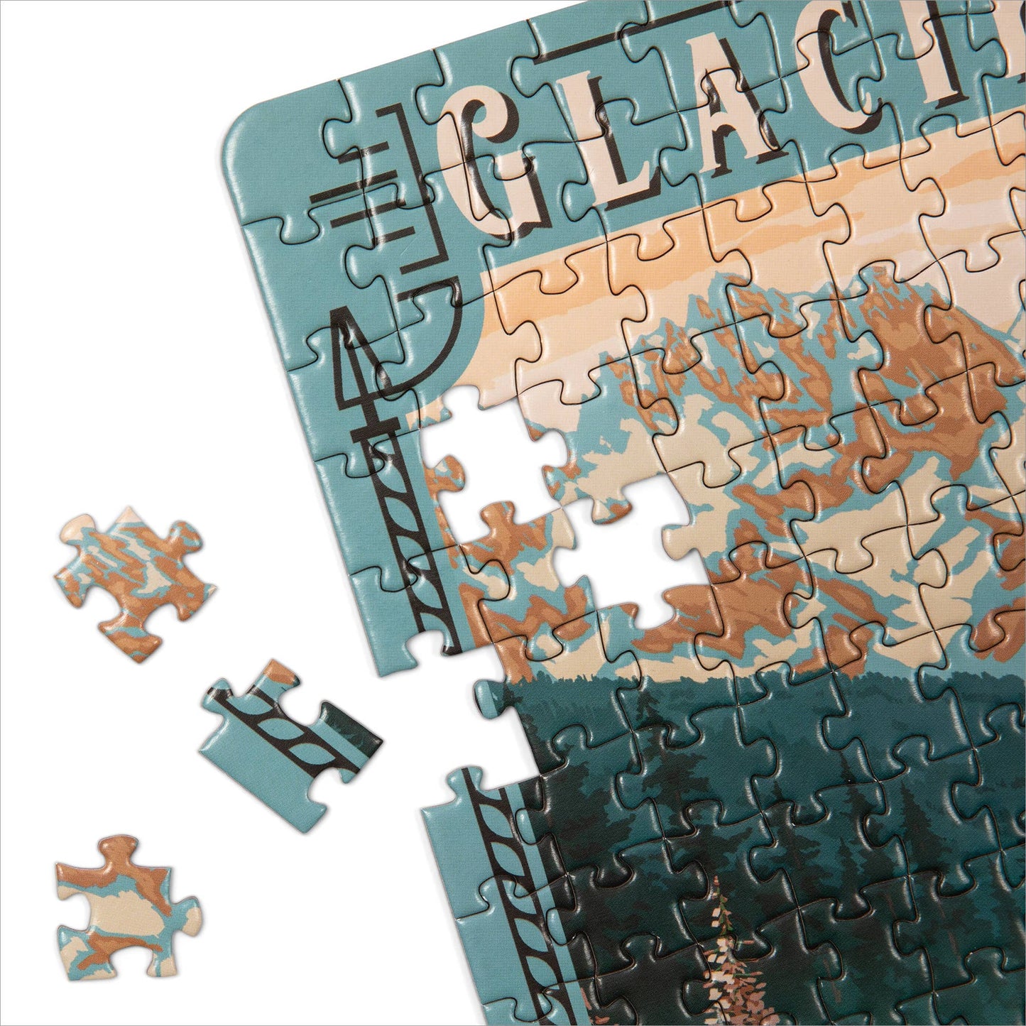 Glacier - Mini Puzzle, Protect Our National Parks