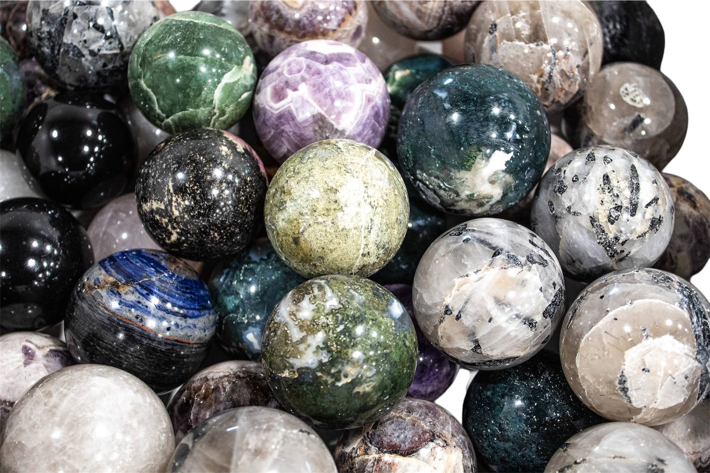 Gemstone Spheres Assorted 40-60mm