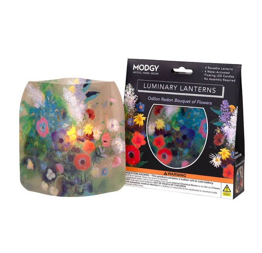 Odilon Redon Bouquet of Flowers Luminary - 4 per pack