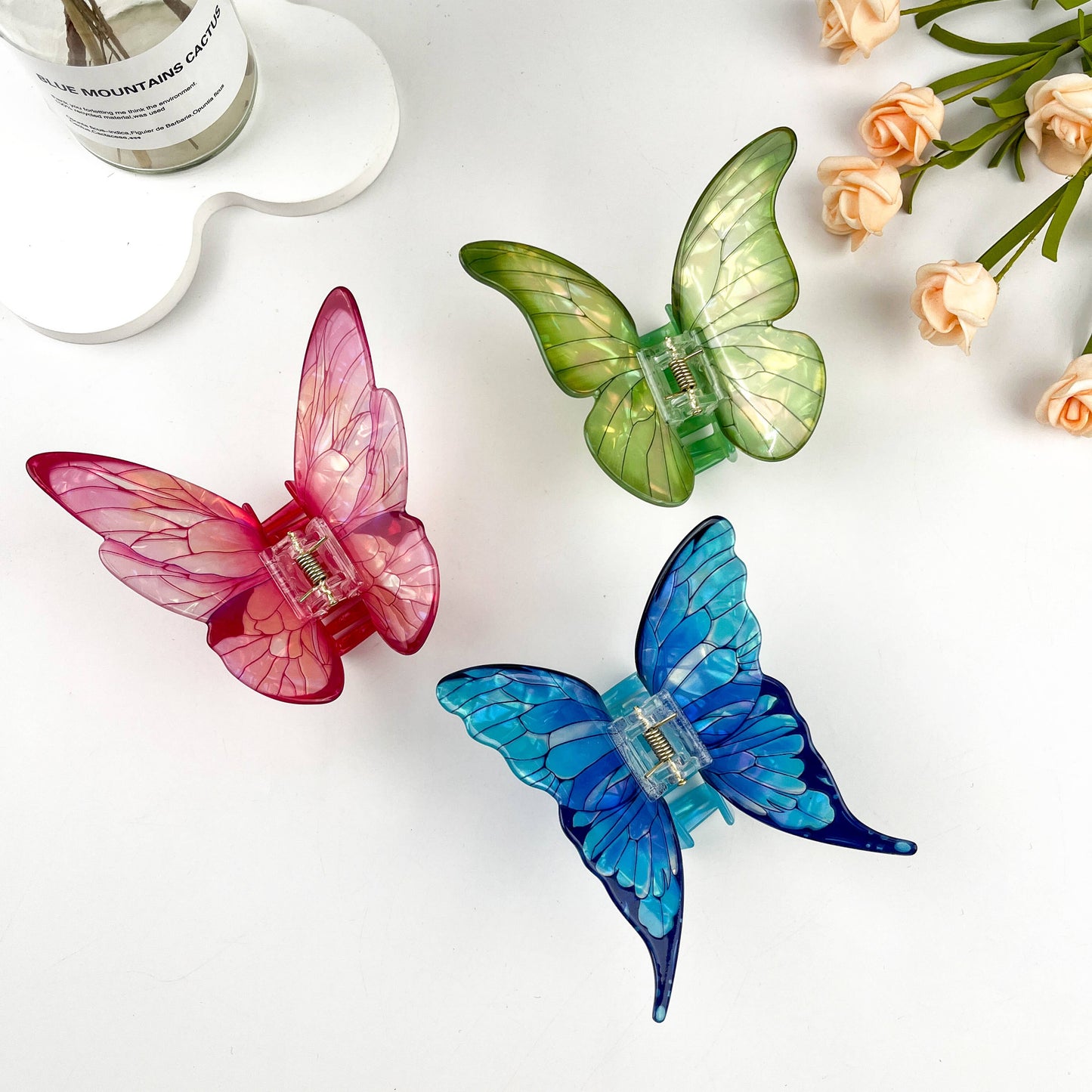 3D butterfly elegant hair claw clip