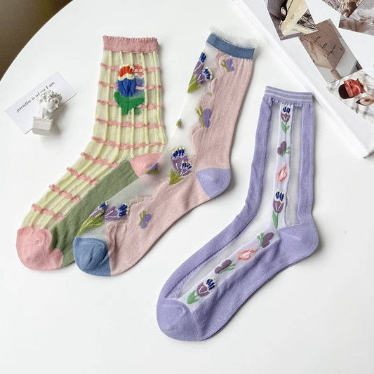 Rufia -  Floral Botanic Summer Socks