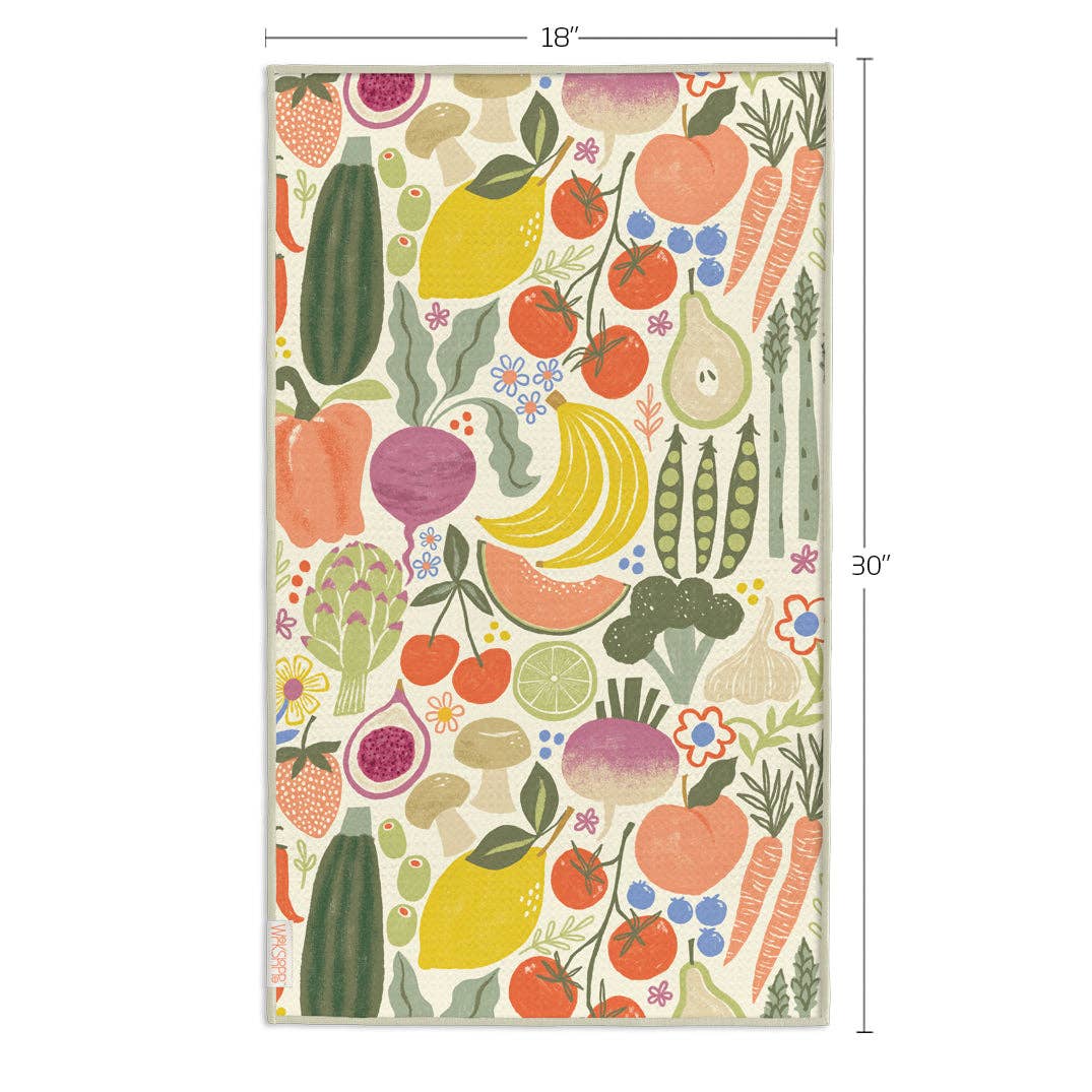 Farm Stand Microfiber Kitchen Towel
