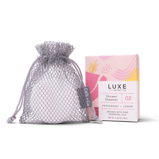 Luxe Peppermint + Lemon Shower Steamer Fizzy Bomb