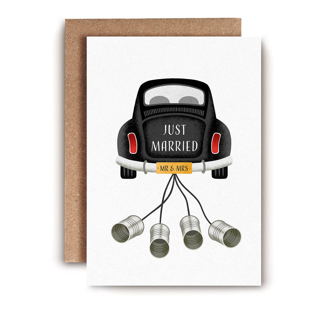 Just Married Wedding Car Card | Wedding Card