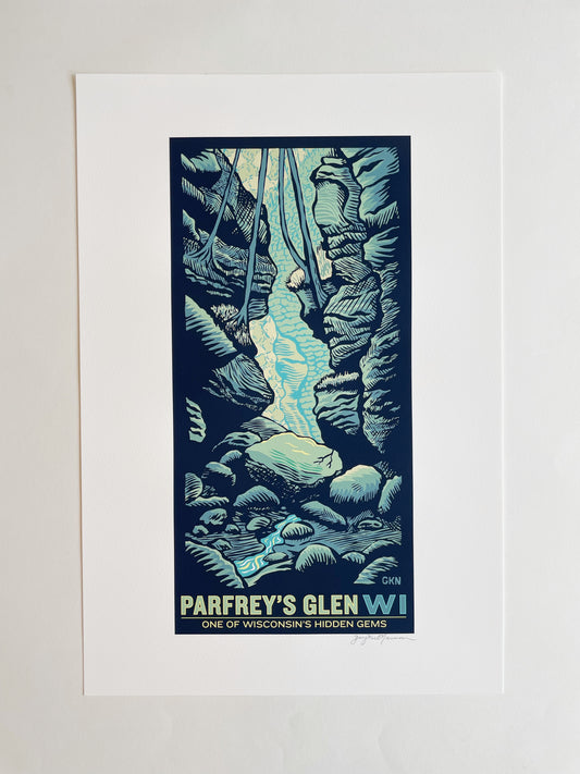 Parfey's Glen, WI - Art Print