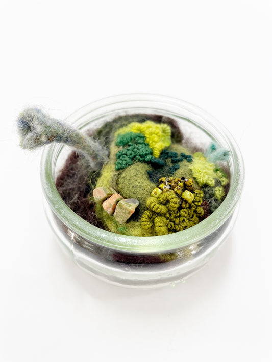 Mushroom Mini Terrarium by Pillbug Designs