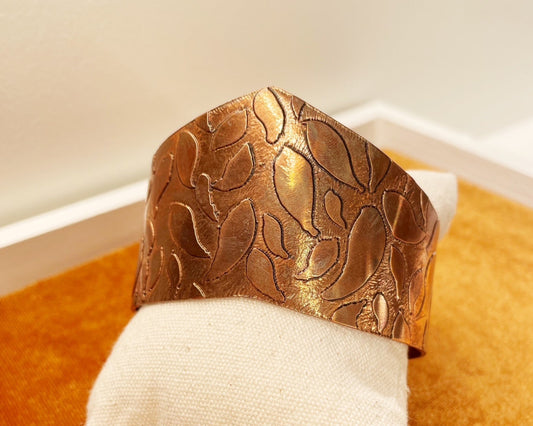 Etched Leaf Bracelet by A.H. Szabo Designs