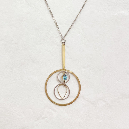 Aqua Stone Necklace by Tamara Tsurkan