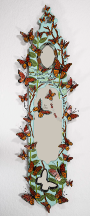 Butterfly Mirror by Betsy Korbinyr