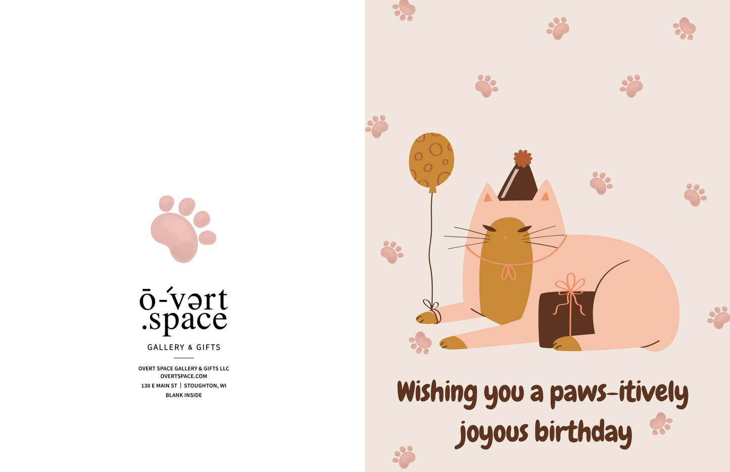 Birthday Paws Greeting Card