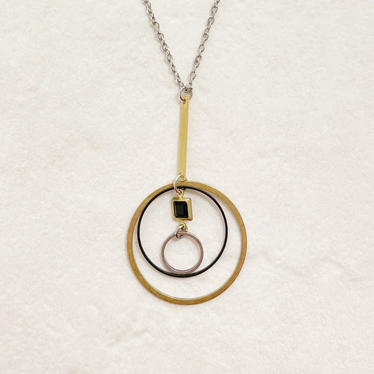 Black Stone Necklace by Tamara Tsurkan