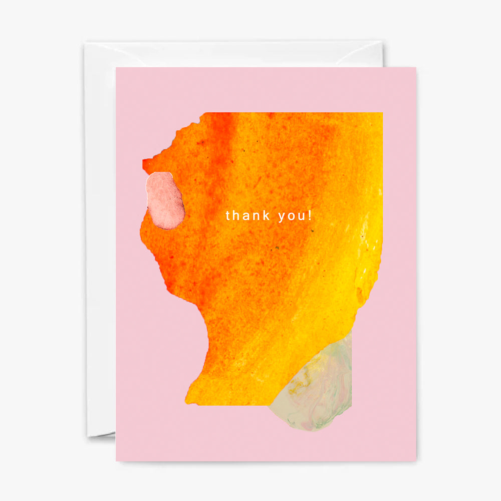 Set of 6 - Thank you Painted Assorted Cards