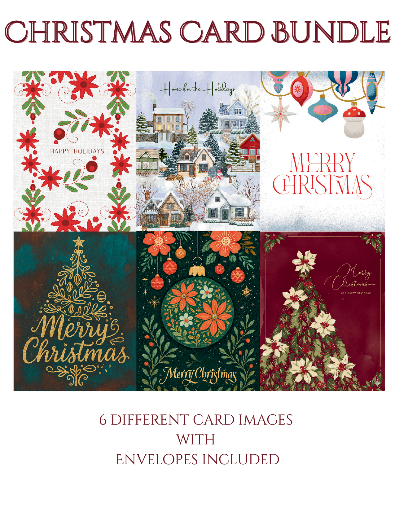 Christmas Greeting Card Bundle 1