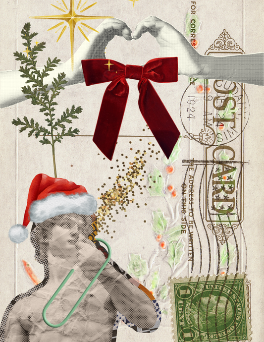 Christmas Collage Greeting Card