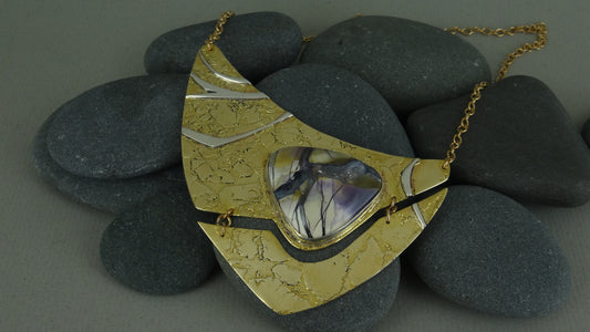 Bertrandite Matrix Necklace by A.H. Szabo Designs