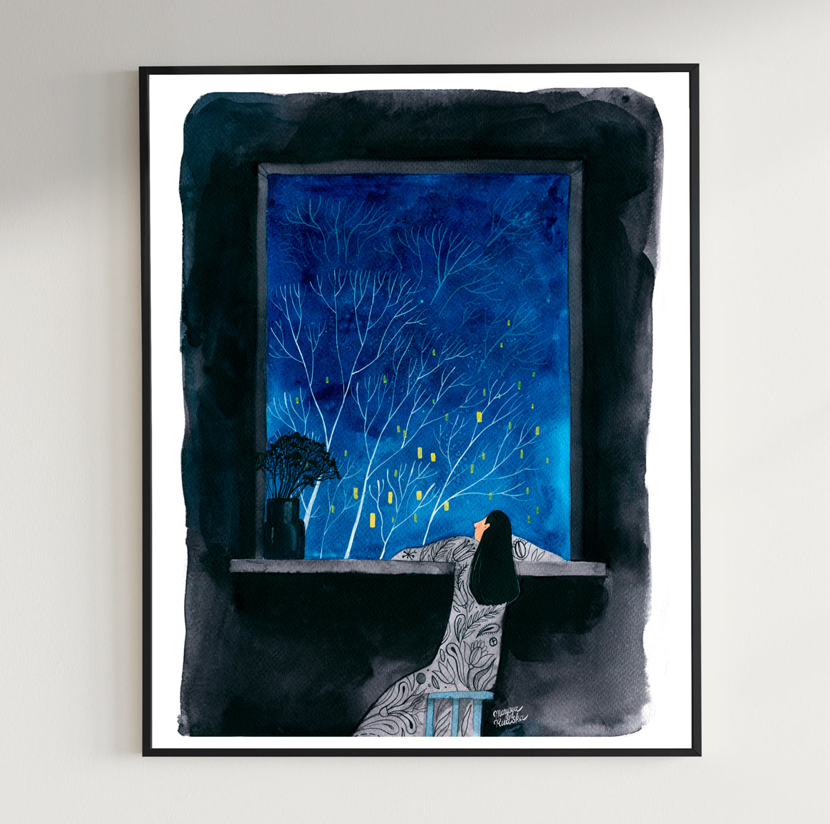 Deep Blue Night - Ukraine Print