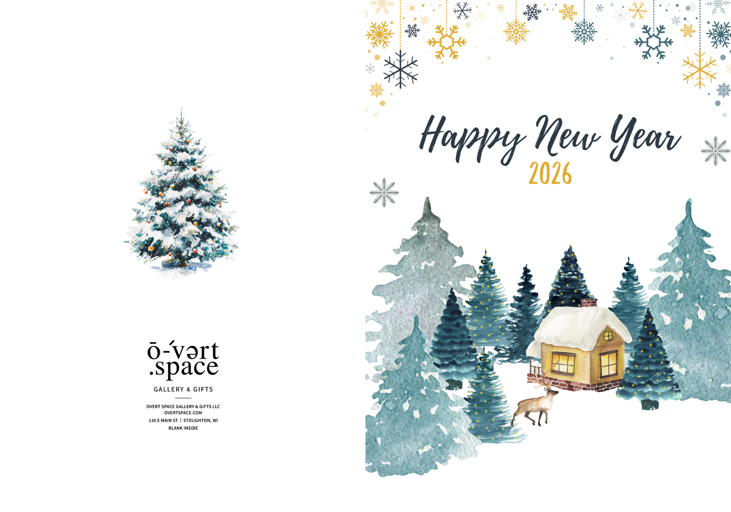 Deer New Year 2026 (5x7) Greeting Card