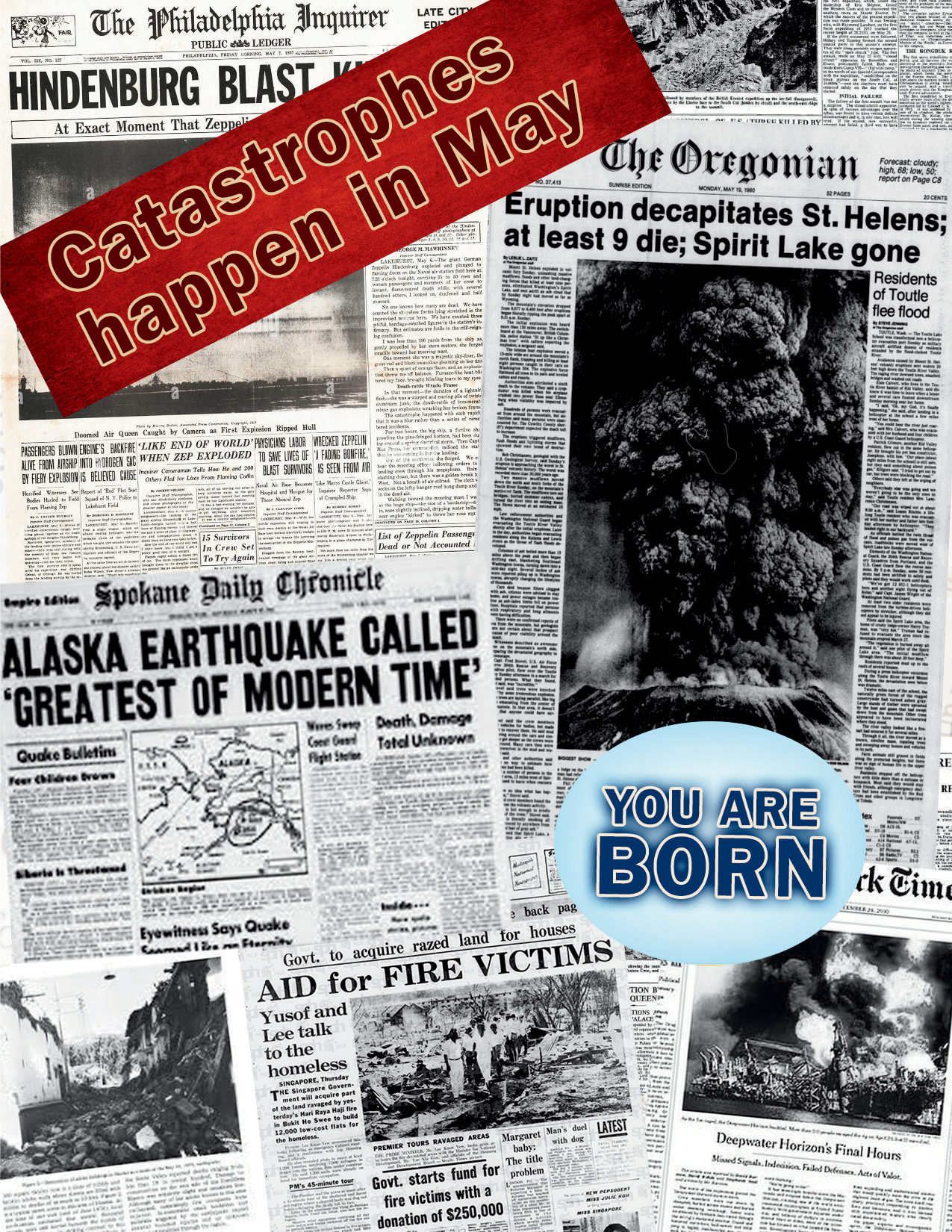 Catastrophes happen in May