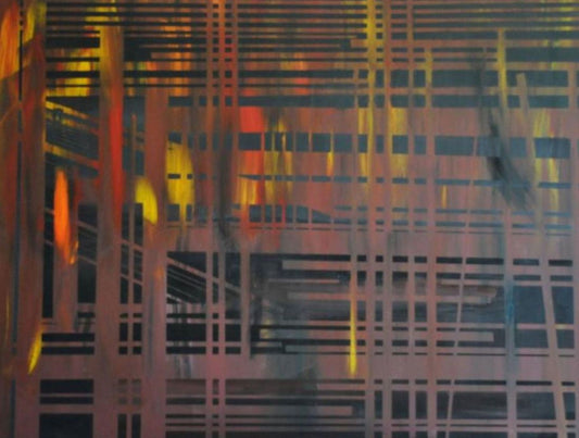 Urbanscape, 30" x 40", Acrylic on canvas by Tom Geis