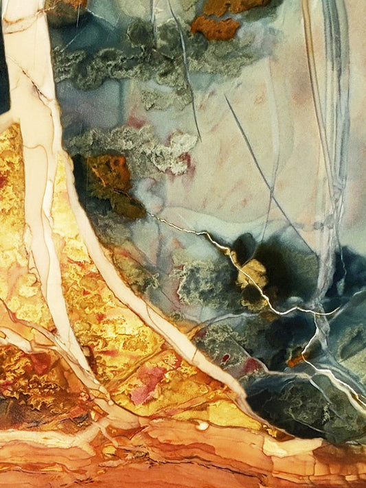 Fantastic Planet 14x18" (framed) Macro Photography on Metal by Colette Girard