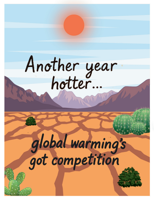 Global Warming's Got Competition Greeting Card
