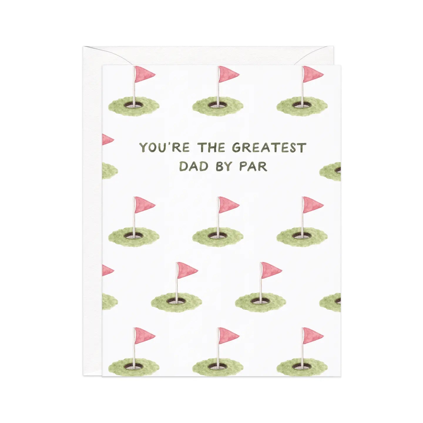 Best Dad By Par - Golf Pun Father's Day Card