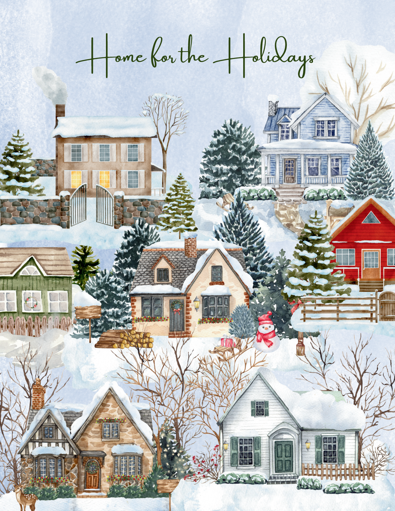 Home for the Holidays Greeting Card